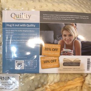 Ivory 20 lbs queen weighted blanket